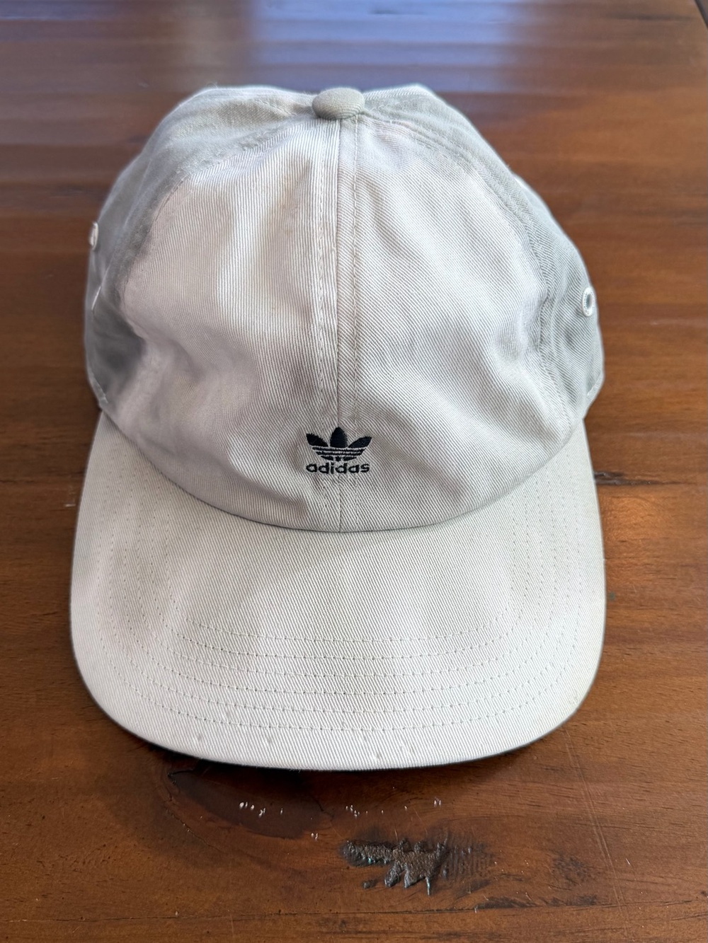 adidas Light Beige tie dye Cotton Baseball Cap with Logo